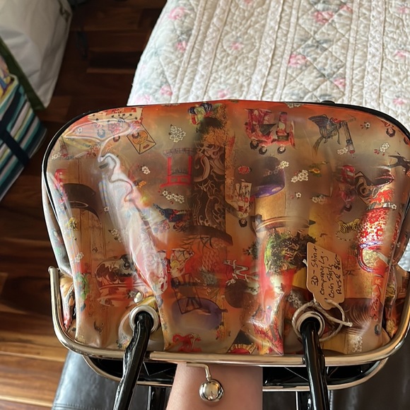 Large Change purse style Asian Oriental design Hand Bag 3D - Picture 11 of 11